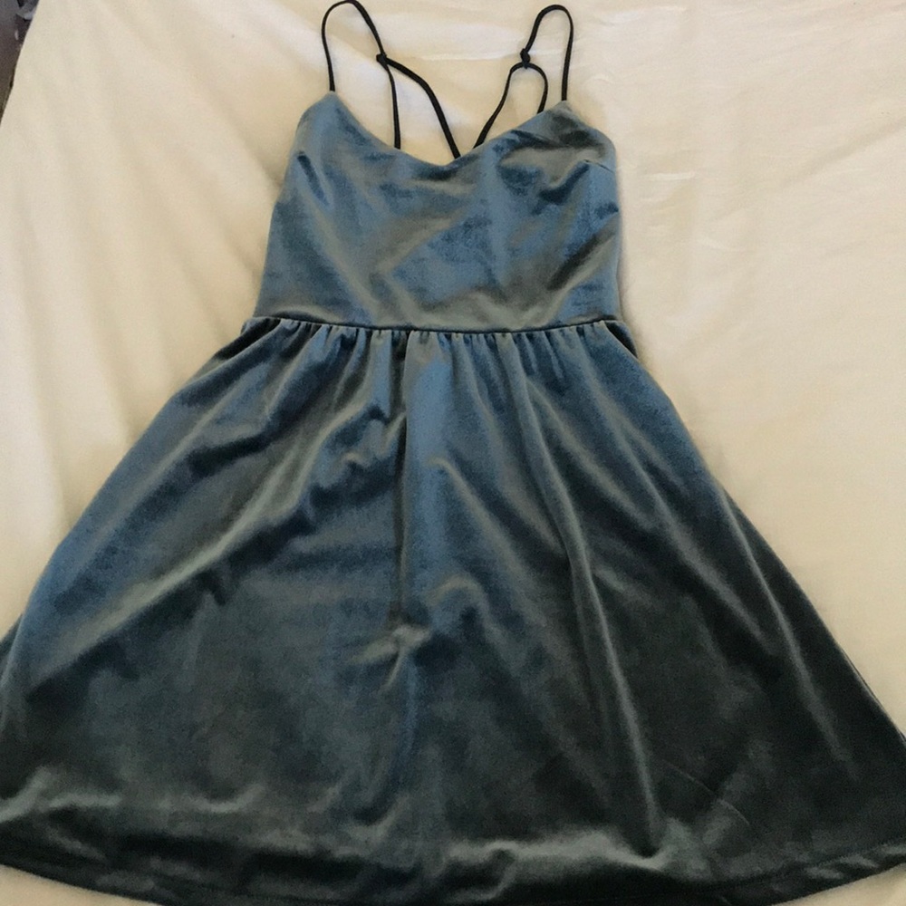 Velvet mini dress